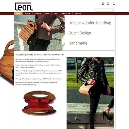Website voor Leon Dutch Design