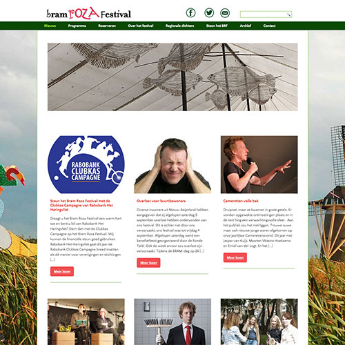 Nieuwe website Bram Roza Festival