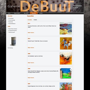 Nieuwe website voor Galerie DeBuuT