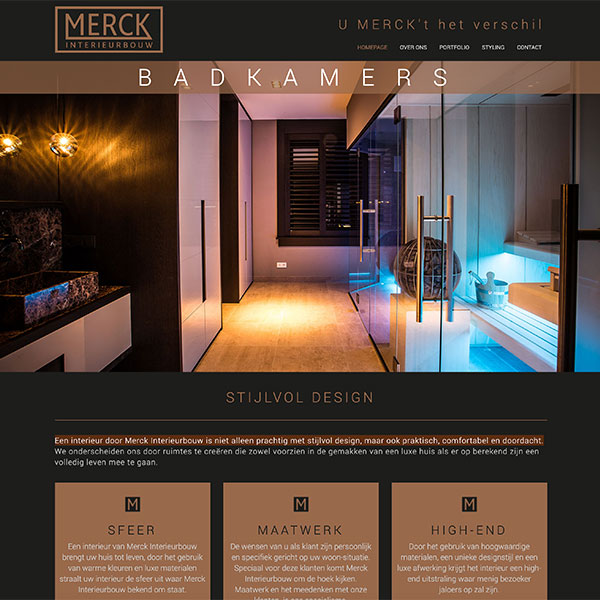 Vernieuwde website Merck Interieurbouw