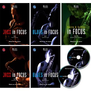 Muzieklesboeken Blues, Jazz en Skills & Scales in Focus